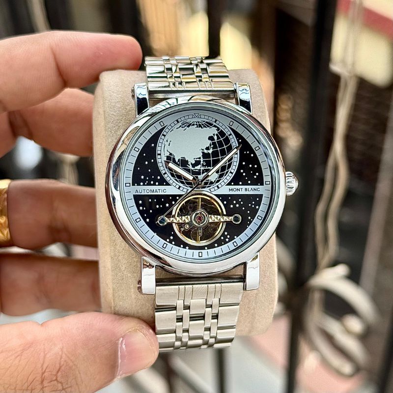 Montblanc Heritage Black World Time Automatic Watch - Image 8