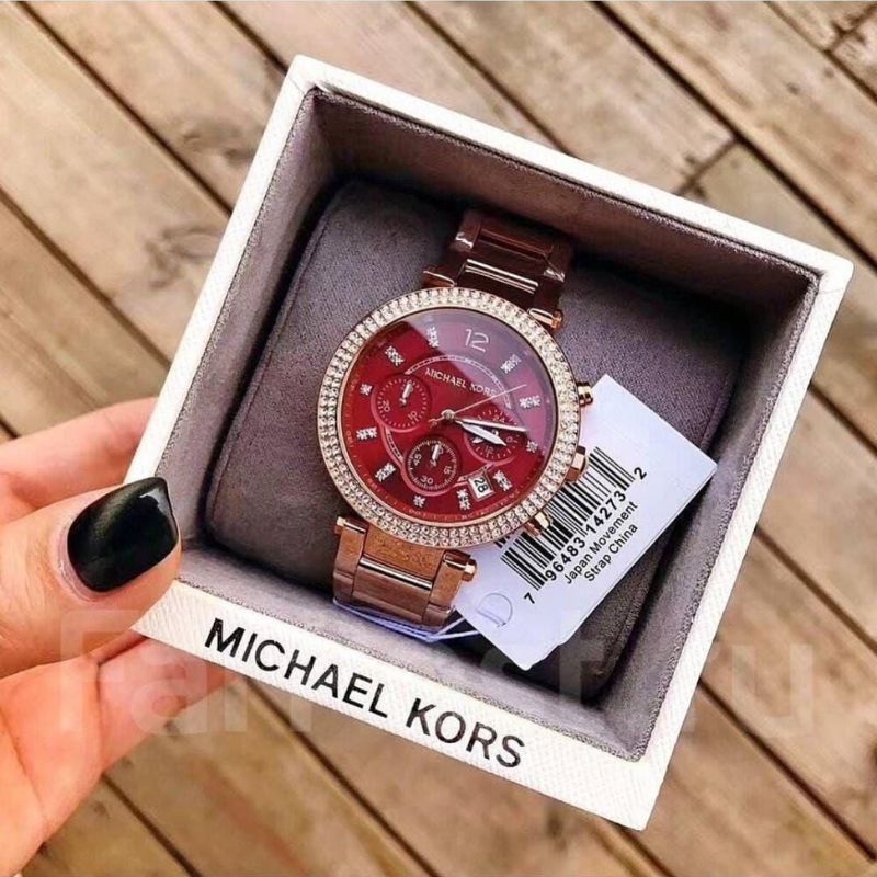 Michael Kors Cute Pink & Rose Gold Stylish Girls Watch (MK6326) - Image 12