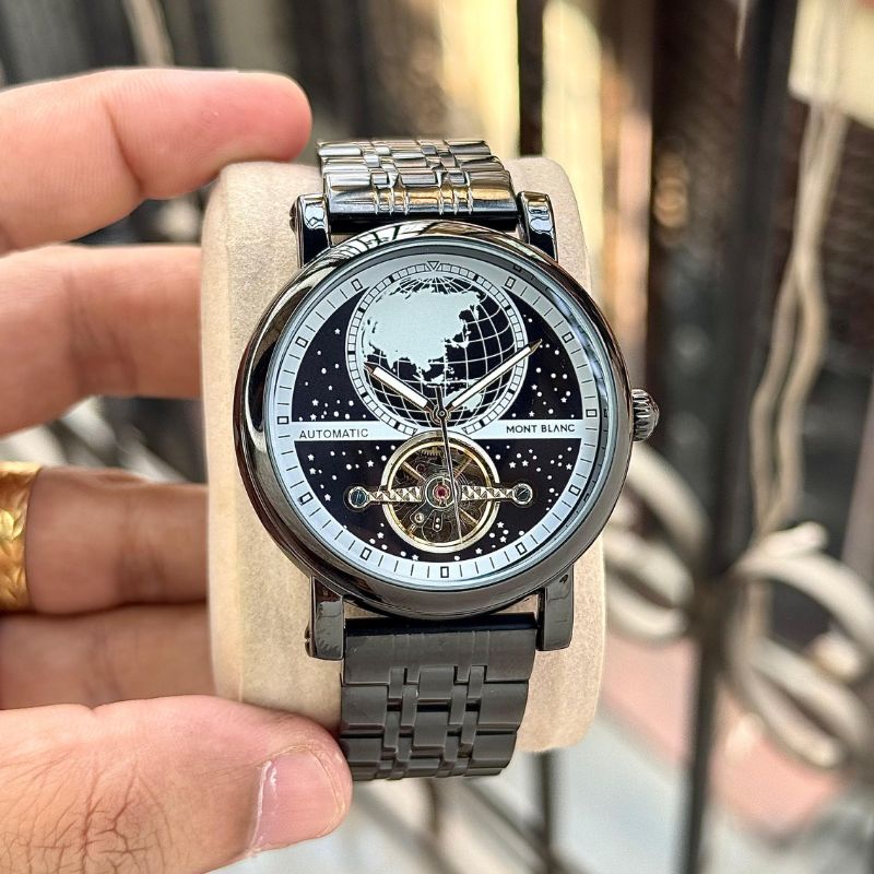 Montblanc Heritage Black World Time Automatic Watch - Image 7