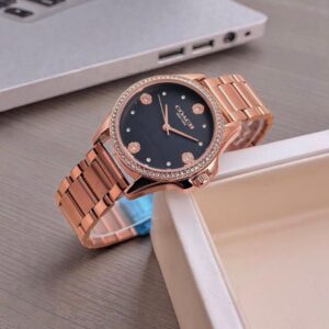 Coach Delancey Rose Gold Stainless Steel Watch