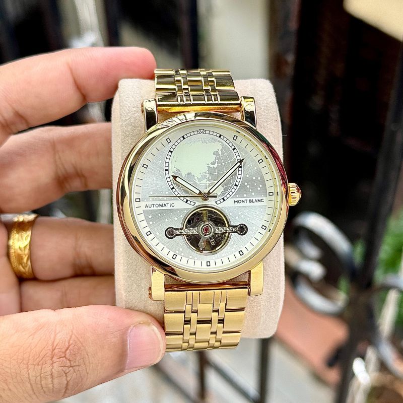 Montblanc Heritage Black World Time Automatic Watch - Image 3