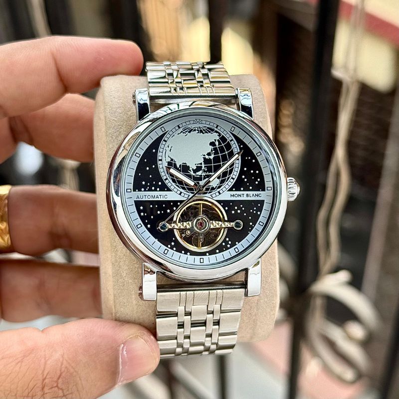 Montblanc Heritage Black World Time Automatic Watch - Image 2