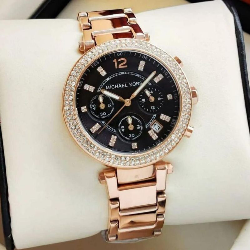 Michael Kors Cute Pink & Rose Gold Stylish Girls Watch (MK6326) - Image 5